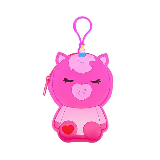 Дитячий гаманець-брелок Єдиноріг Bambi C44408, 8 х 11 х 3 см рожевий - фото 1