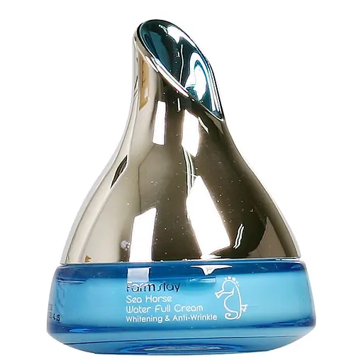 Антивозрастной крем с экстрактом морского конька Sea Horse Water Full Cream Whitening Anti-Wrinkle FarmStay 50 мл - фото 2