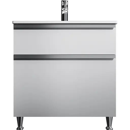 Тумба з умивальником AM.PM X-Joy підлогова 80 см 2 ящики білий MTA-FSX0802WG-WCC0802WG Білий - фото 1