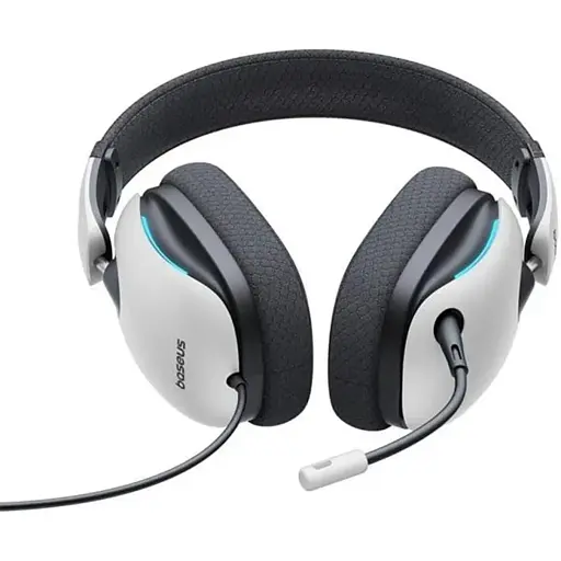 Беспроводные наушники Baseus GoPlay 1 Max Gaming Wired Headphones OS Moon White - фото 5