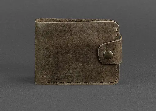 Шкіряне портмоне 4.3 темно-коричневе - фото 1