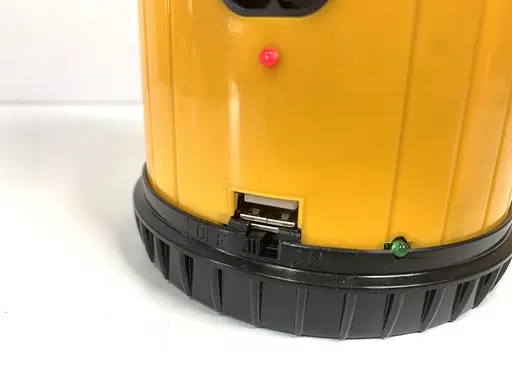 Кемпинговый фонарь лампа аккумуляторная Yajia JA-1970 с зарядкой от солнечной встроенной панели с функцией USB - фото 6