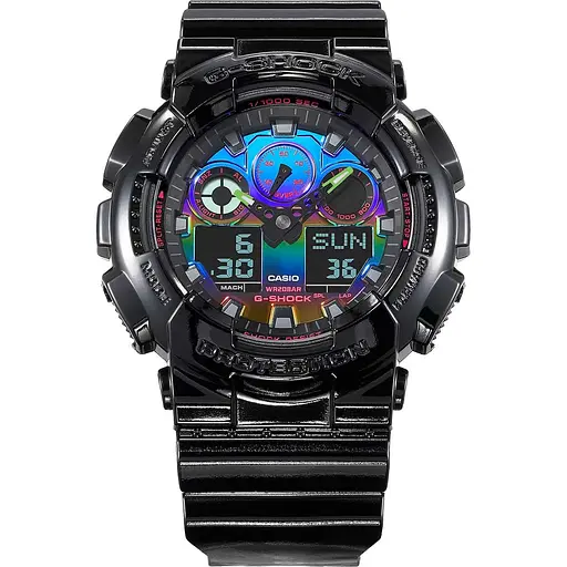 Годинник Casio G-Shock GA-100RGB-1AER Black