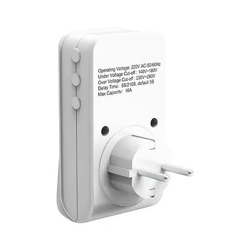 Реле напруги в розетку Horoz Electric Protex-R 16А - фото 2