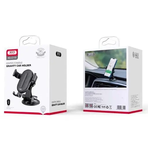 Автодержатель для телефона XO C110 Car Small Suction Cup черный - фото 3
