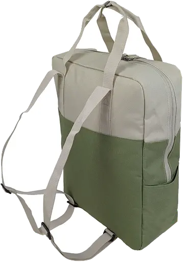 Легкая сумка - рюкзак LS два в одном 15L бежевая с оливковым sum0028841 - фото 6