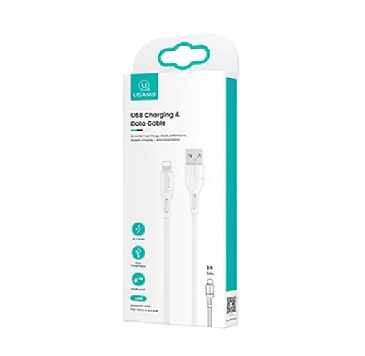 Кабель Usams US-SJ500 U68 Lightning Charging Data Cable 1 м Білий - фото 2