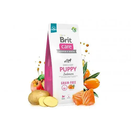 Сухой корм Brit Care Dog Grain-free Puppy для щенков, беззерновой с лососем, 12 кг - фото 6
