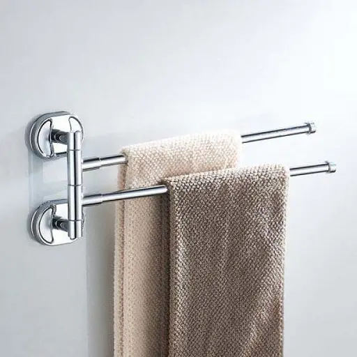 Тримач для рушника поворотний подвійний Frap F1912 1/40 Хром - фото 3