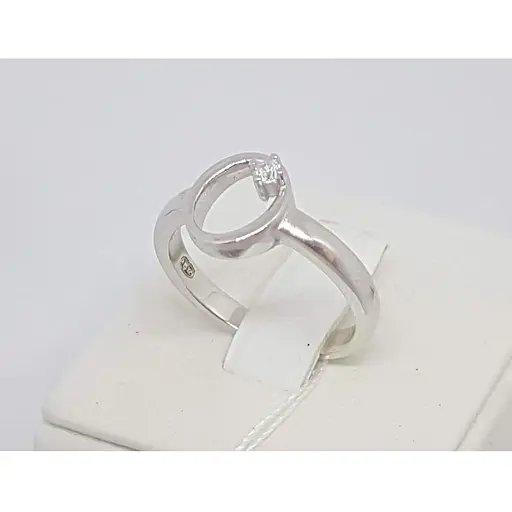 Срібне кільце Срібний рай з фіанітом. 1111 094185 18 - фото 2