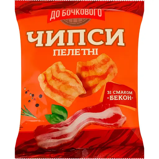 Чипсы пшенично-картофельные пеллетные До Бочкового со вкусом Бекон 50 г