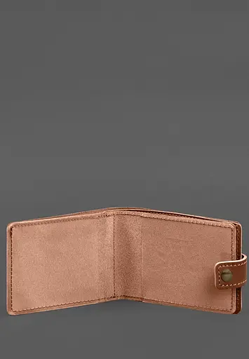 Кожаная обложка-портмоне на удостоверение ГСЧС светло-коричневая - фото 3