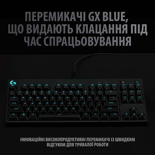Клавиатура механическая Logitech G PRO Mechanical Gaming Keyboard - Shroud Edition (920-009849) - фото 3