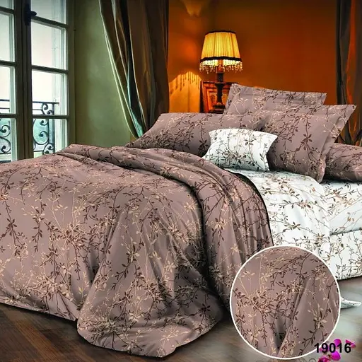 Комплект постільної білизни Viluta євро ранфорс 19016 100% бавовна - фото 1