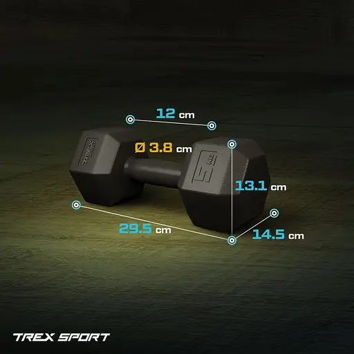 Гантели для фитнеса Trex Sport композитные TX-005CD 2x5кг - фото 5