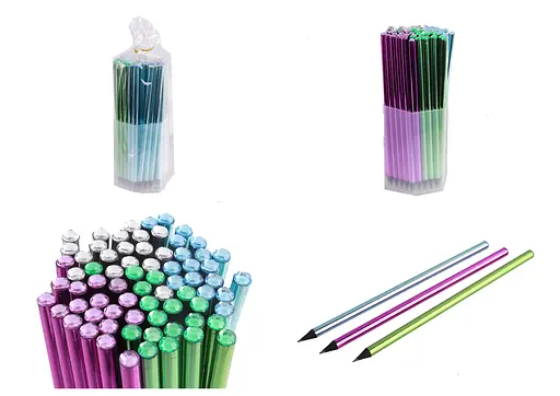 Карандаши чернографитные из черного дерева, 72 шт., 7002 - фото 2