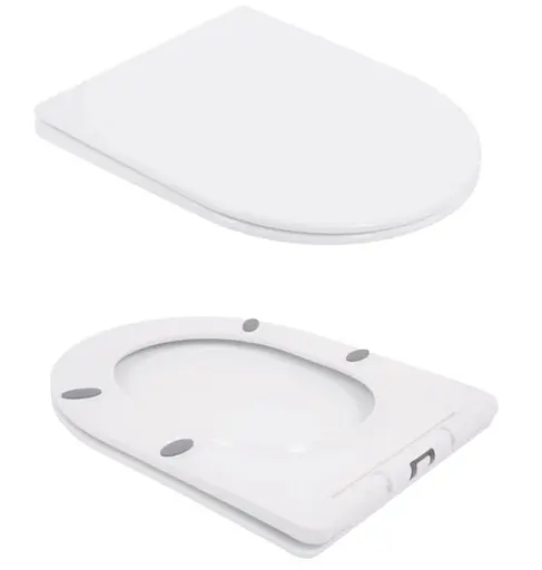 Унитаз напольный Qtap Swan Eco Ultra Quiet с сиденьями Slim Duroplast/ Soft-close/ Quick Release QTSWA27W48748 - фото 7