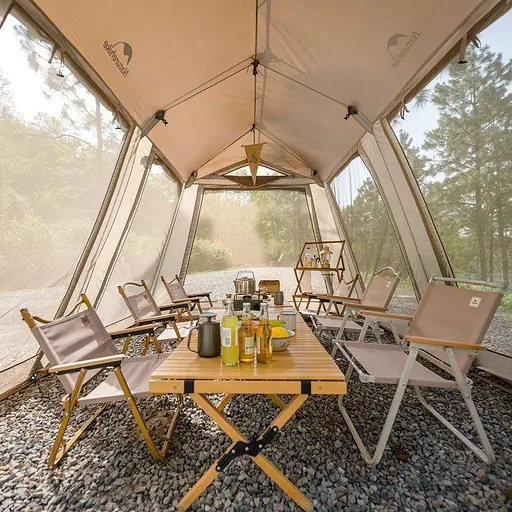 Чотиримісний намет Naturehike Village CNH23ZP12003 (Коричнева) - фото 4