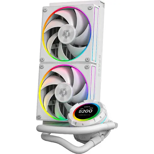 СВО ID-Cooling Space LCD SL240 White (SL240 WHITE) - фото 2