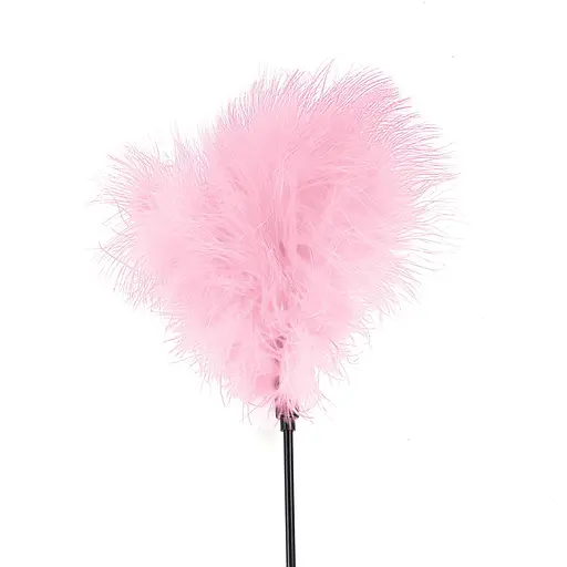Щекоталка розовая Art of Sex - Feather Paddle, перо молодого индюка - фото 2