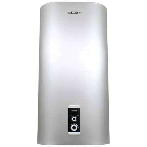 Водонагреватель Willer Grand, 2 кВт, сухой ТЭН, 80 л, вертикальный, прямоугольный, светлый алюминий (EV80DR) - фото 1