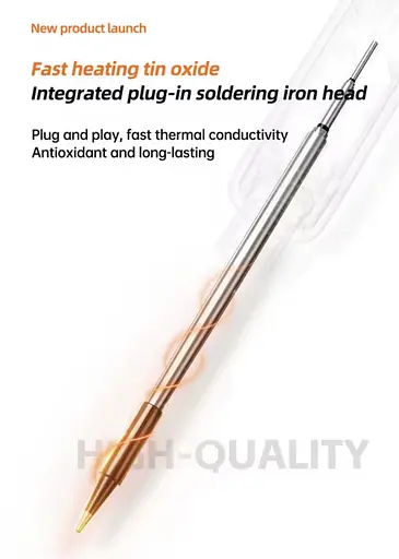 Портативний USB/бездротовий паяльний набір з регульованою температурою чорний - фото 4