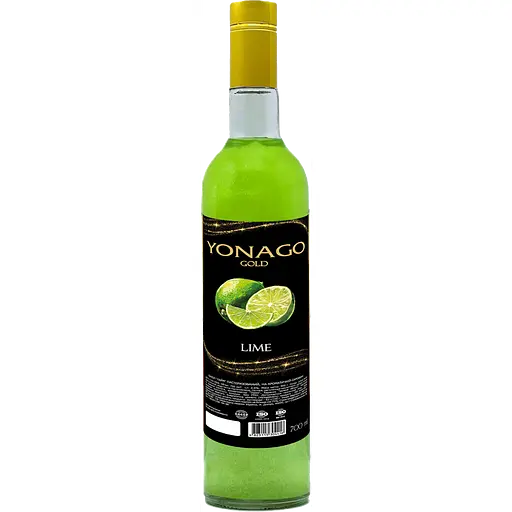 Сироп YONAGO Лайм з золотом 0.7 л