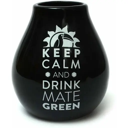 Калебас керамический Keep Calm Кофейный 350 мл - фото 3