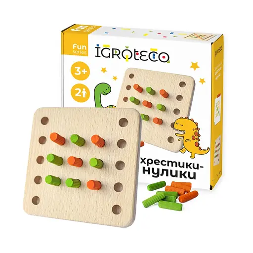 Деревянная игра Крестики-нолики, 900576