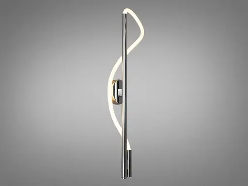 Сучасний, стильний світлодіодний світильник шланг потужністю 14Вт, хром - фото 2