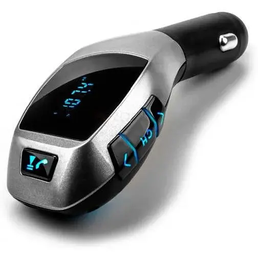 Автомобільний ФМ блютуз модулятор для автомагнітоли в машину Х5 Usb Fm трансмітер для автомобіля - фото 2