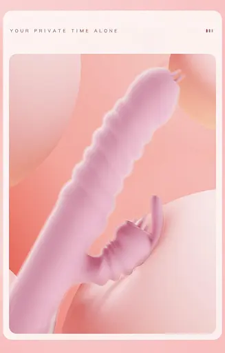 Вібратор-кролик Boss Series Hannah, 25 см (рожевий) - фото 9