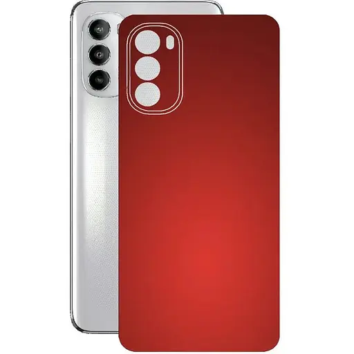 Защитная пленка StatusSKIN для Motorola Moto G71s Корпус Винил красная матовая - фото 1