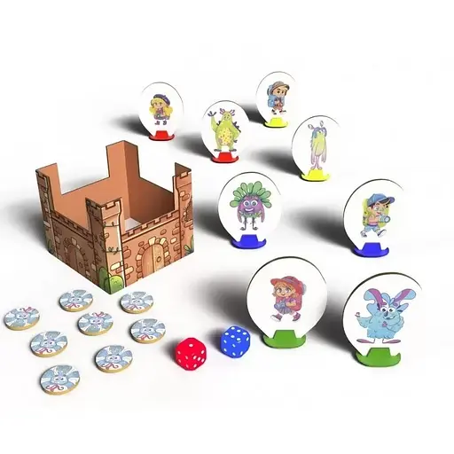 Настільна гра "Врятуй монстрика" Bombat 0045 ігрове поле, жетони - фото 3