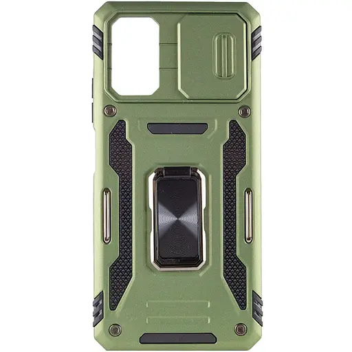 Ударостійкий чохол Camshield Army Ring для Xiaomi Poco X5 5G / Note 12 5G Оливковий / Army Green - фото 3