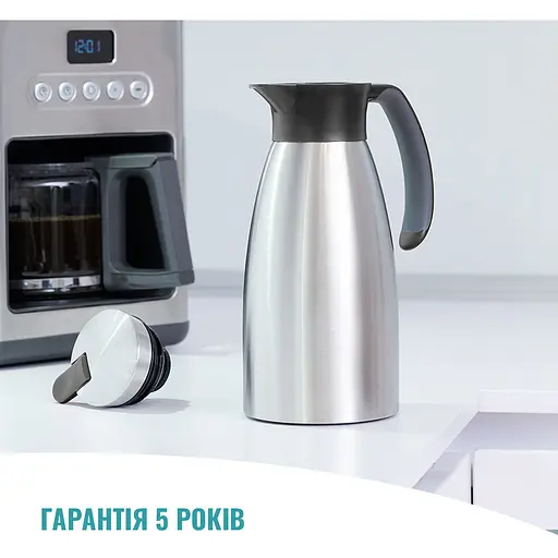 Термокувшин Tefal Soft Grip 1.5 л черный (K3043214) - фото 6