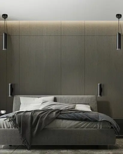 Подвесной светильник, люстра Goldlux 325617 Paris Tuba GU10 1x10W IP20 Черный - фото 2