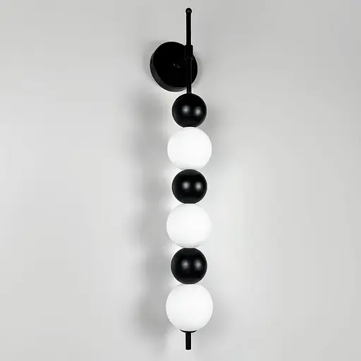 Стильные светодиодные бра в черном корпусе 75х12 см Line F Арт. WNO22/3 BK - фото 1