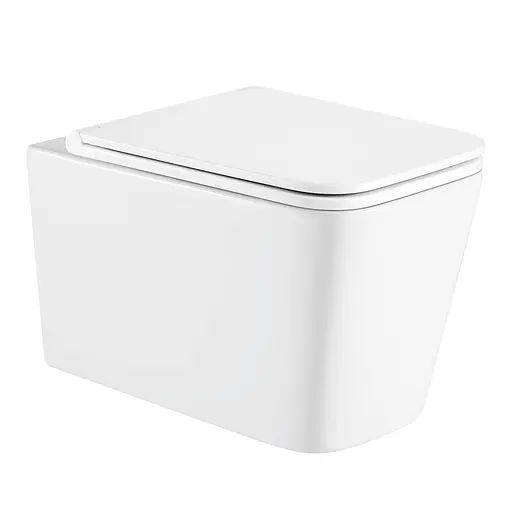 Унитаз подвесной Imprese Bilovec Rimless сиденье slow-closing white i11142, Белый - фото 1