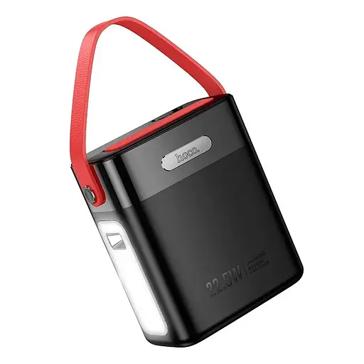 Павербанк з ліхтарем Hoco Title J143 80000 mAh 22W PD QC чорний - фото 3
