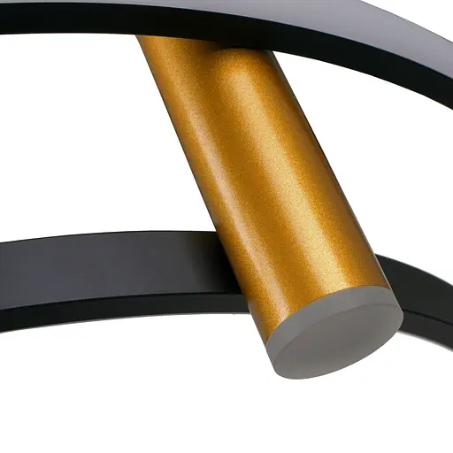 Люстра підвісна Brille світлодіодна 40W WW BK+GD (BR-01 692S/4) - фото 3