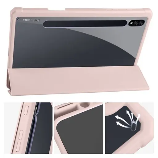 Чохол TPUCristal SlimTPU Spen holder Samsung Galaxy Tab S9 Plus / S9+ FE / S10+ 12.4 Світло-рожевий - фото 4