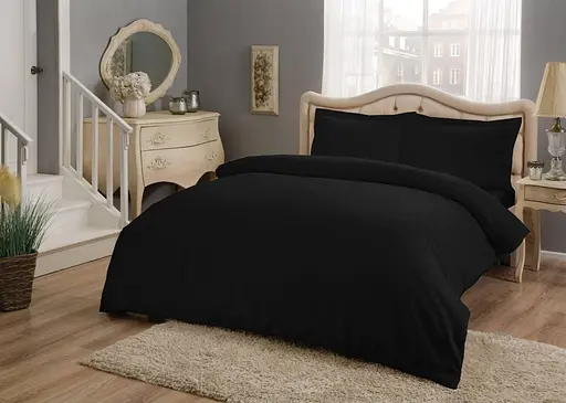 Постільна білизна Basic Black Сатин Tac pbe0052209 - фото 1