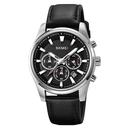 Мужские классические наручные часы Skmei 1958 (Серебристые)