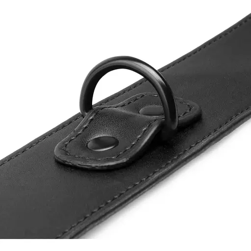 Наручники с повідцем Bedroom Fantasies Collar & Wrist - Black - фото 7