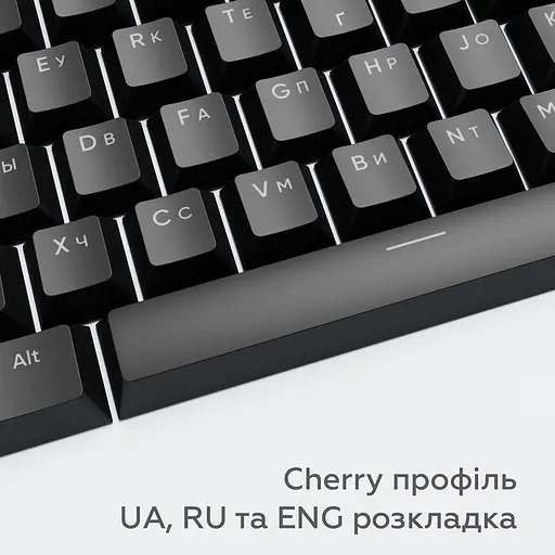 Набір кейкапів Dark Project PBT KS-45 ENG/UA/RU (DP-KS-0045) чорні - фото 6