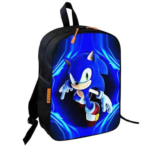 Рюкзак школьный детский 36х27см Супер Соник для мальчика (00749)