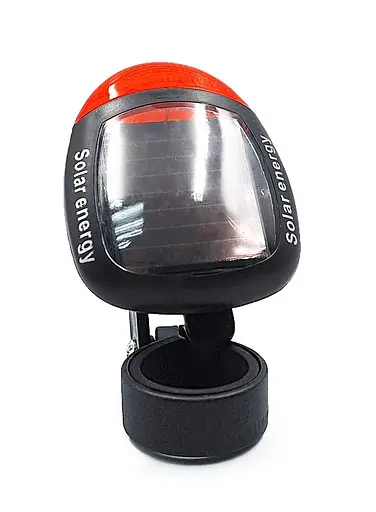 Велосипедная фара задняя на солнечной батарее BG-909 1 Led 5 Lm 3 режима 7х8х6 см (G0001166)