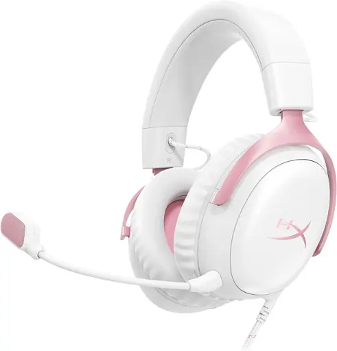 Навушники з мікрофоном HyperX Cloud III White/Pink (9W1Q4AA)