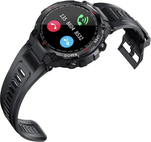Чоловічий розумний смарт-годинник Lemfo K22 Smart Extreme Ultra Black - фото 5